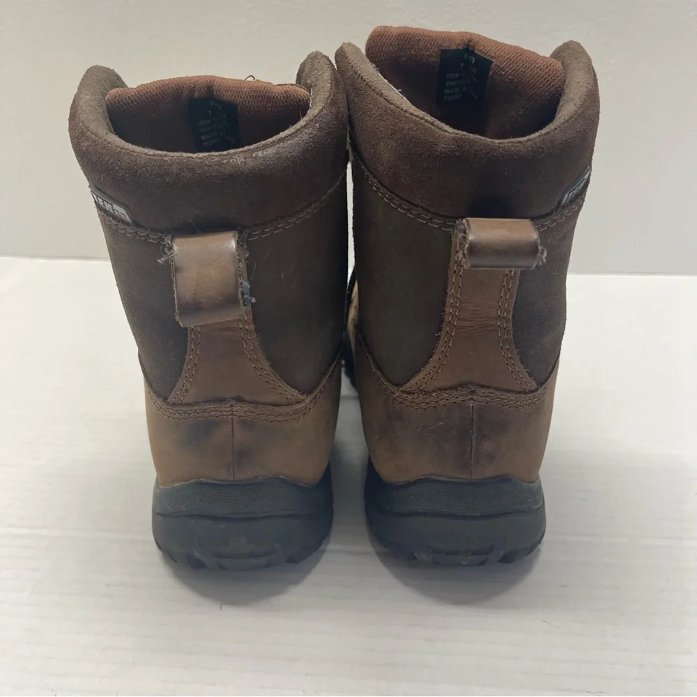 L.L Bean Tek 2.5 Suede Leather Boots Primaloft Lace Up Brown Sz 7